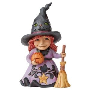 Jim Shore Heartwood Creek Welcome the Magic Pint Size Witch- 5.25”